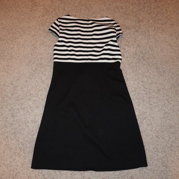Women's Size 14 Jessica Howard Classic Business Office Work Black White Dress - Picture 4 of 4